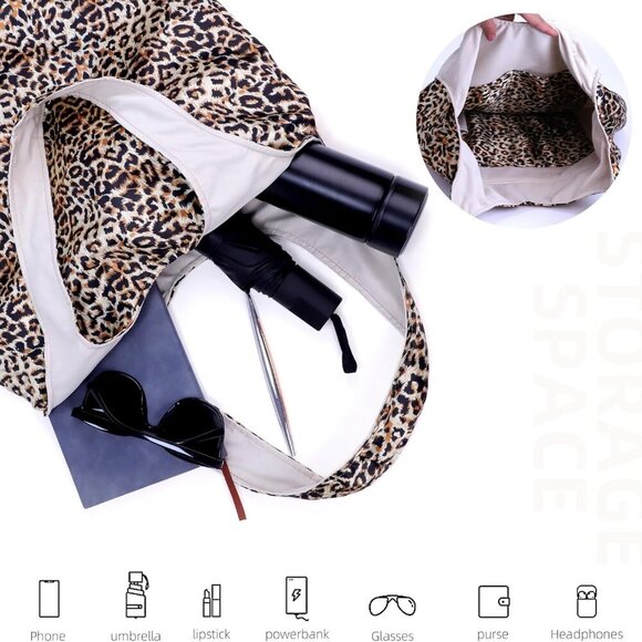 Women’s Silk Shoulder Bag Large Zipper Hobo Tote with Unique Material - Picture 4 of 6